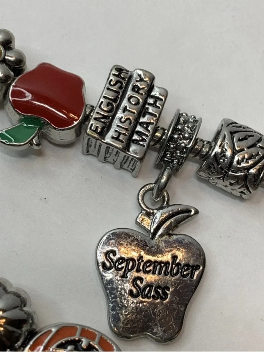 Retro Willabee and Ward Month Charm Bracelets Lot Sept Oct Nov Dec